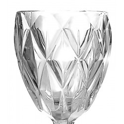 Taça 330ml Diamante Transparente em Vidro Class Home